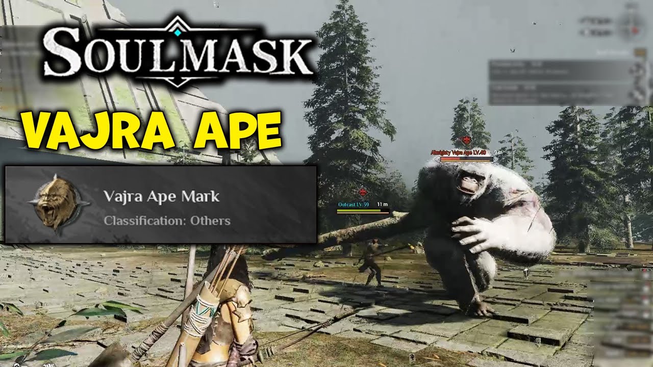 SOULMASK - Fight the Ape Boss 1 & inside Pyramid [GOD MODE] | Almighty Bajra Ape
