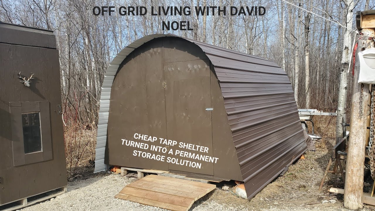 Shelter Logic turned permanent storage solution @trailertrashjimmy 