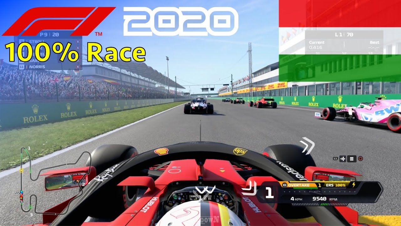 F1 2020 - Seb's Final Ferrari Season #13: 100% Race Hungary
