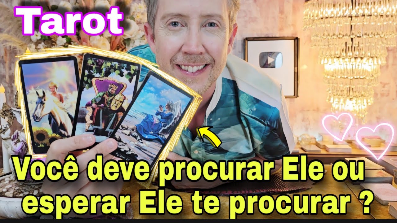 VOC&Ecirc; DEVE PROCURAR ELE OU ESPERAR ELE TE PROCURAR ? rei do or&aacute;culo hoje, ele vai me procurar tarot
