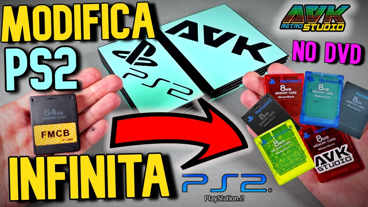PS2 Modifica SENZA DVD - Duplico Memory Card - Lancio giochi da PC in RETE #ps2 #sony #playstation