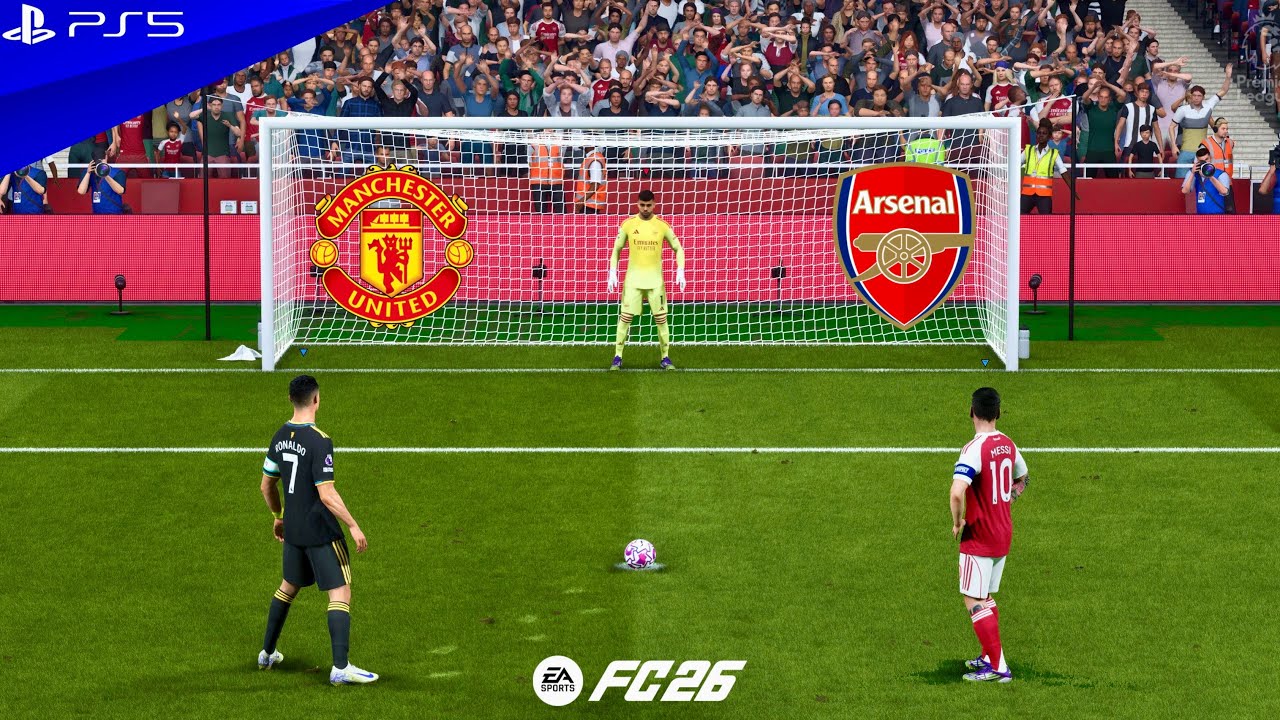 ARSENAL VS MANCHESTER UNITED | MESSI VS RONALDO | FC 26 PENALTY SHOOTOUT - PS5