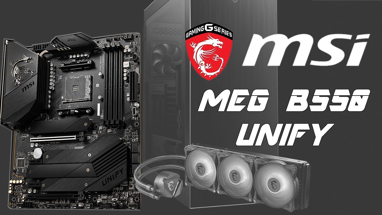 [Cowcot TV] Présentation carte mère MSI MEG B550 UNIFY : noir c'est noir