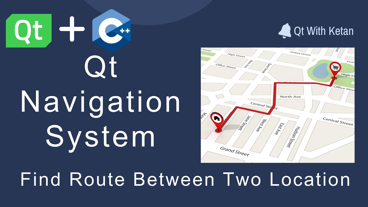 Qt Navigation System | Find Path Between Two Location | GeoRoute | Maps, Routing | GeneralMagic