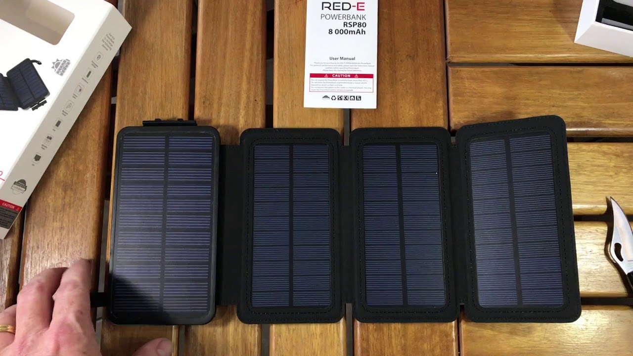 Unboxing the Red-E Solar RSP80 Powerbank