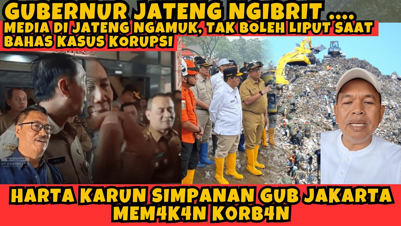 MEDIA DI JAWA TENGAH NGAMUK, TAK BOLEH LIPUT SAAT BAHAS KORUPSI, GUBERNUR JATENG SAMPE NGIRBIT 🤣