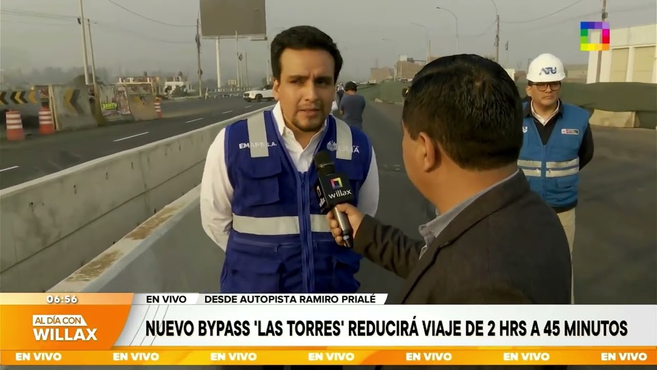 Al Día con Willax - ENE 09 - MML INICIA MARCHA BLANCA EN NUEVO BYPASS 'LAS TORRES' | Willax