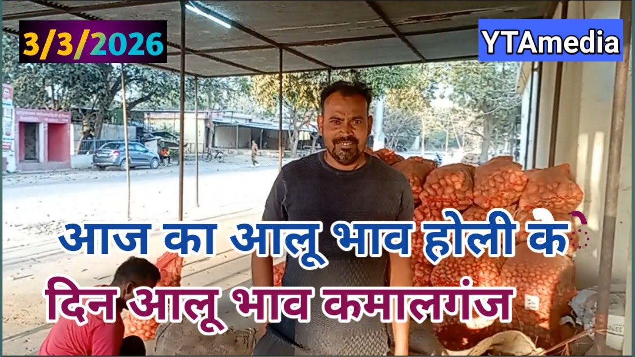 3 मार्च 2026 आज आलू का भाव | होली के दिन कमालगंज मंडी मे आलू का भाव| Potato rate today Ytamedia