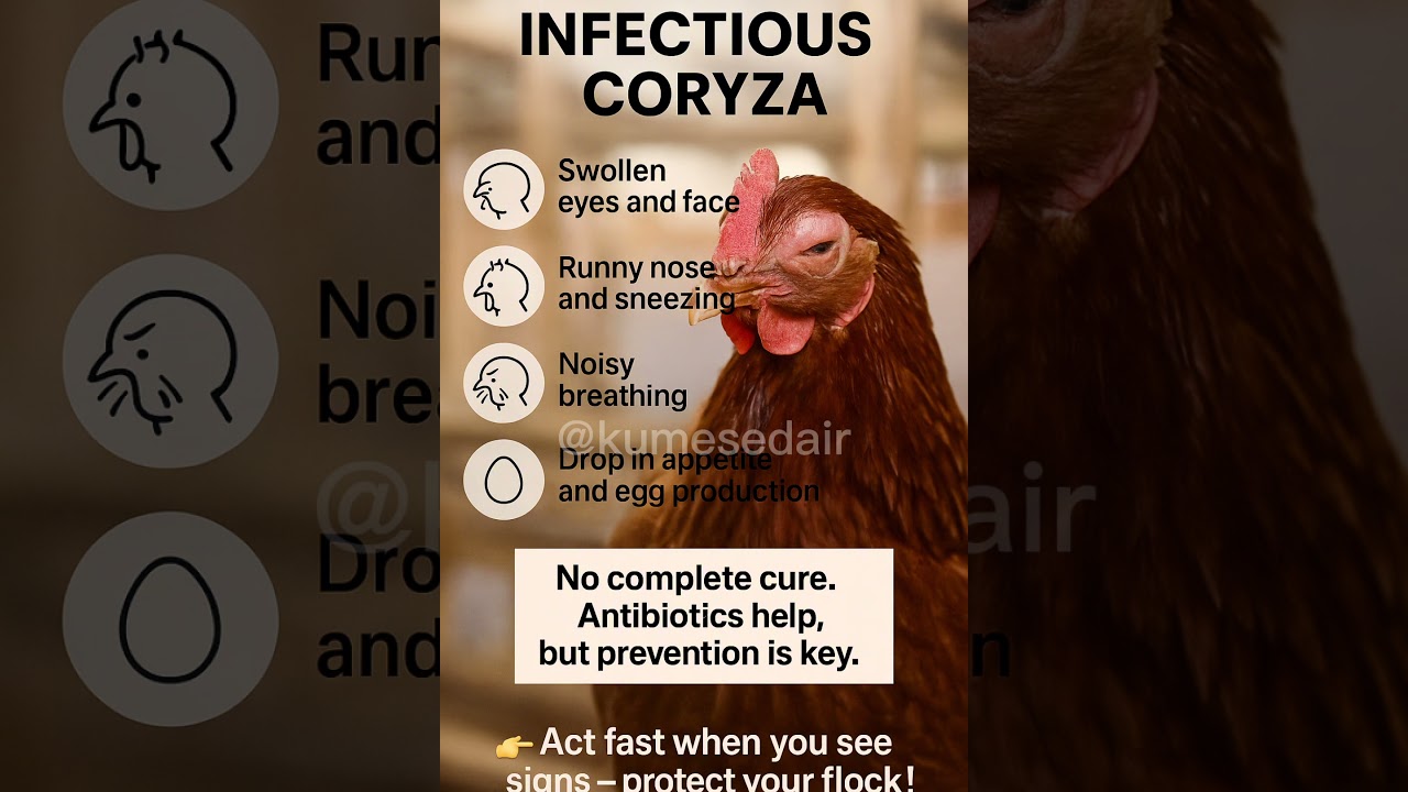 Infectious Coryza in Chickens: Symptoms, Prevention, and What to Do Fast
