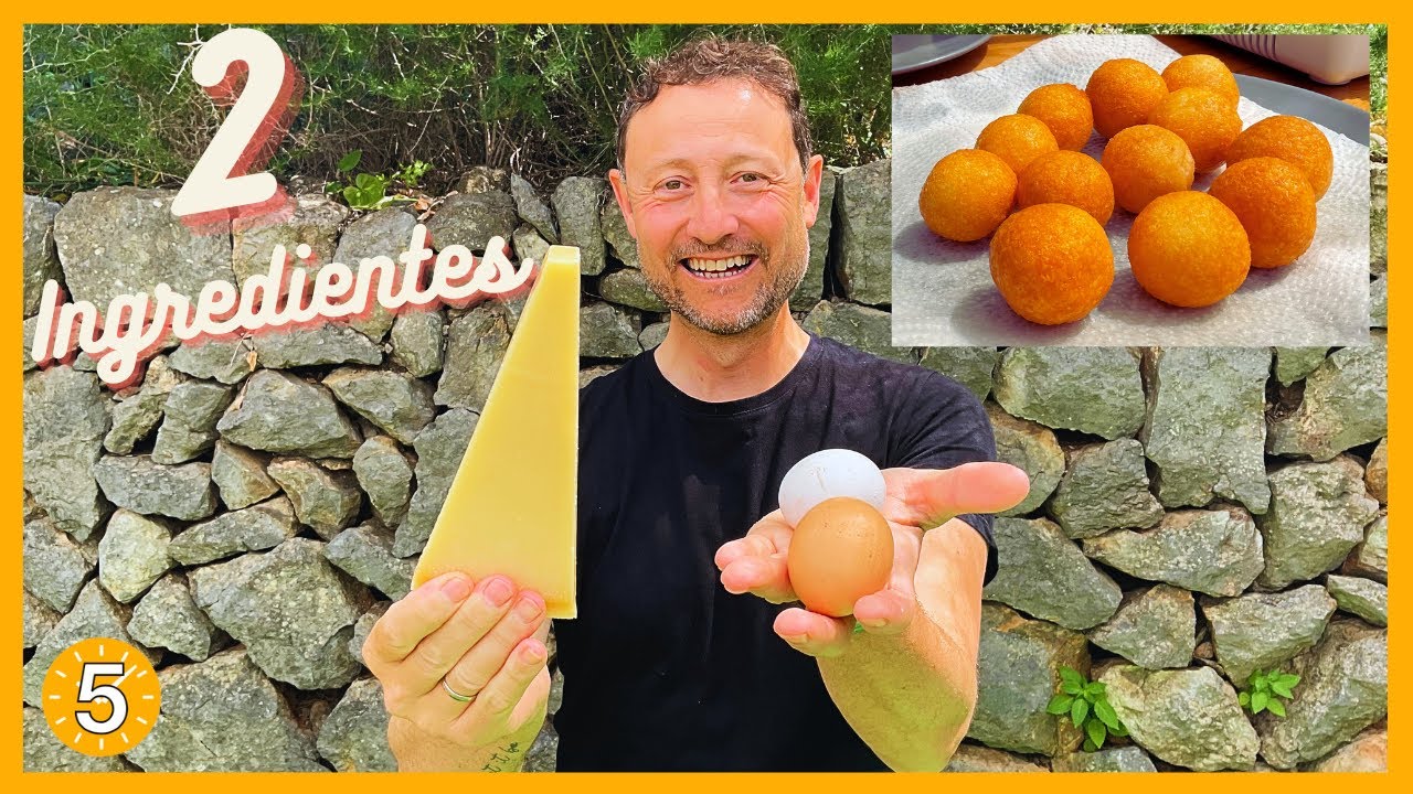 BOLITAS de QUESO CRUJIENTES (solo 2 INGREDIENTES) no podrás comer solo una 😋 - Recetas en 5 Minutos