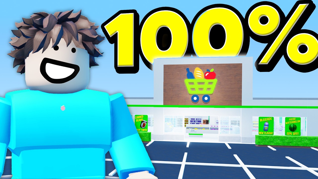 I Played 100% of Supermarket Simulator in Roblox