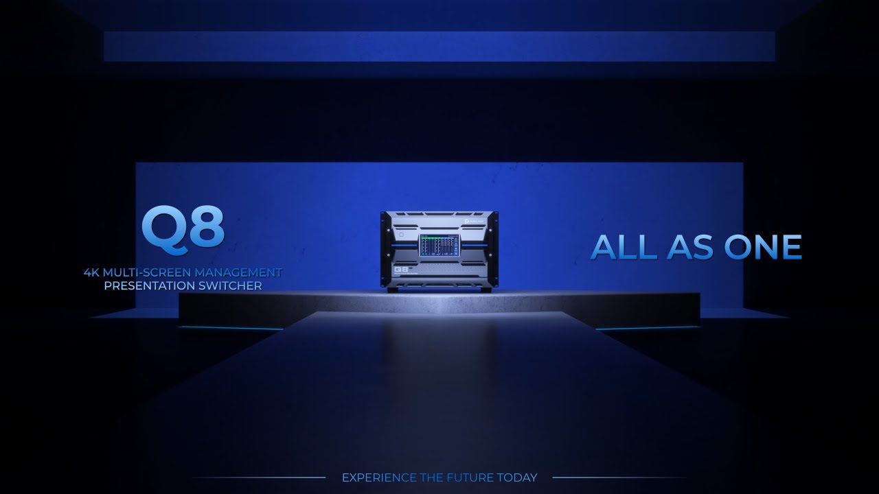PIXELHUE Q8 One-as-All 4K Multi-Screen Management Presentation Switcher