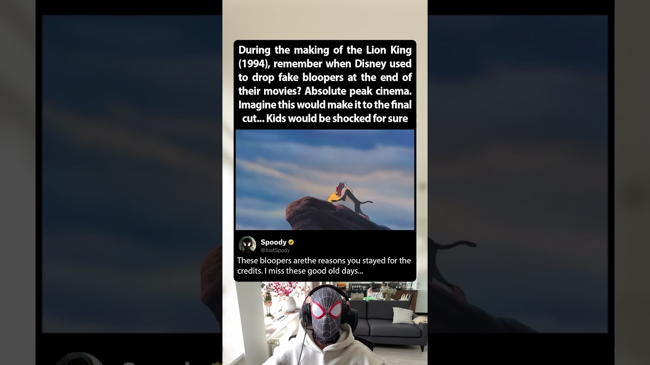 During the making of The Lion King (1994), Rafiki dropped Simba from the cliff before Scar because