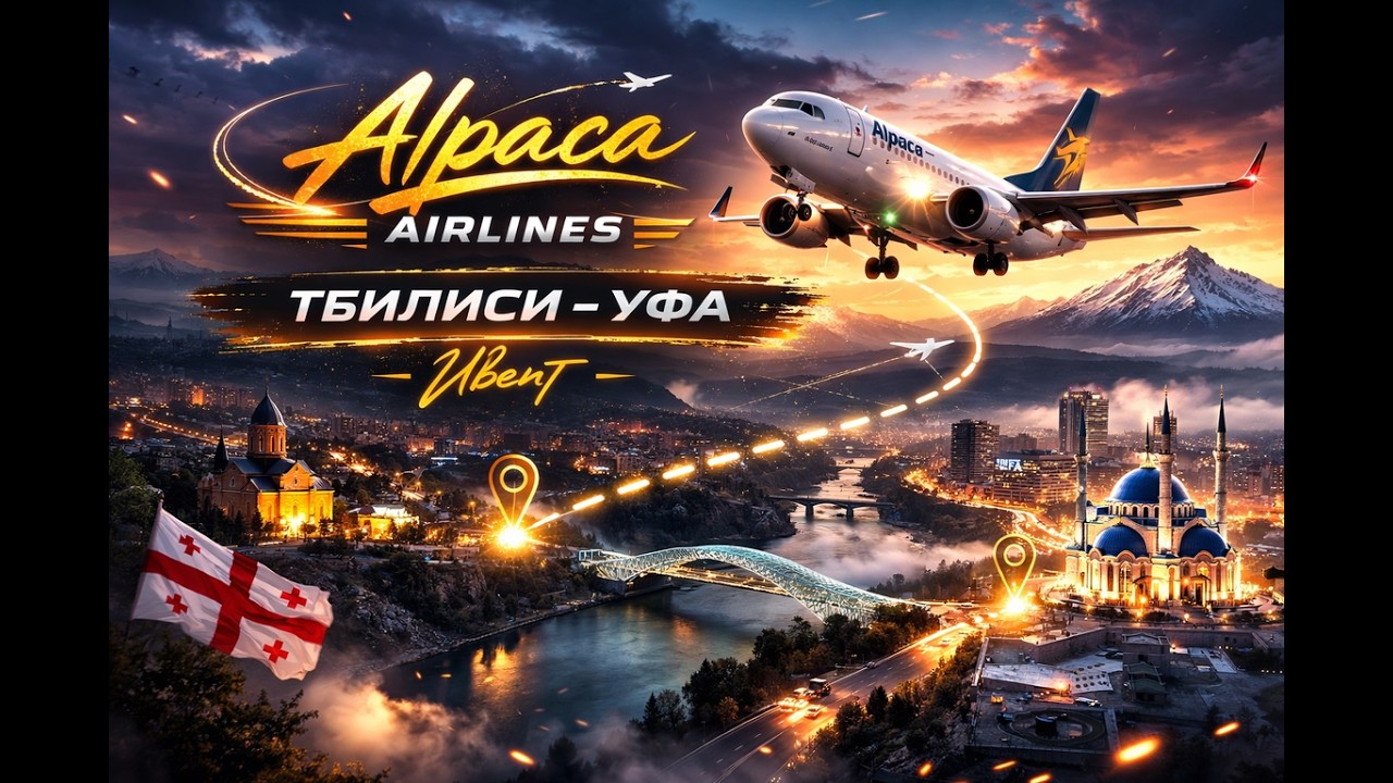 [Alpaca Airlines] [Тбилиси-Уфа] [Ивент] [B738] [VATSIM]
