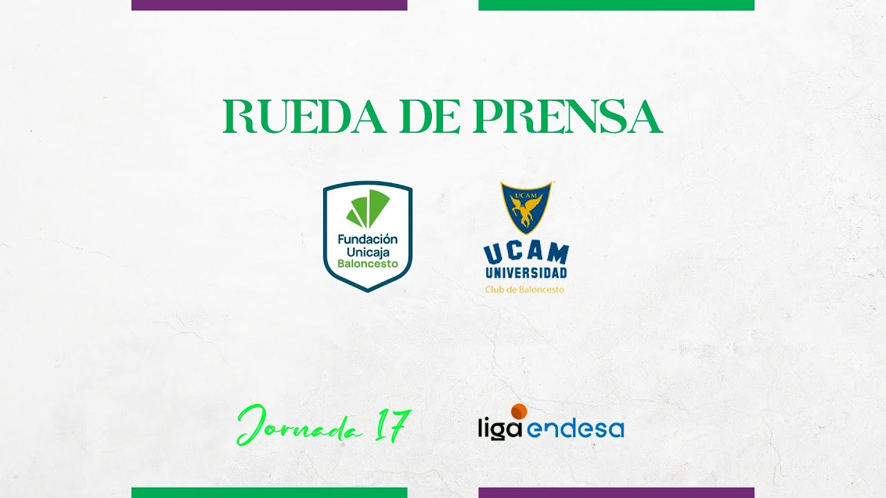 Rueda de Prensa Post Partido. Unicaja vs. UCAM Murcia.