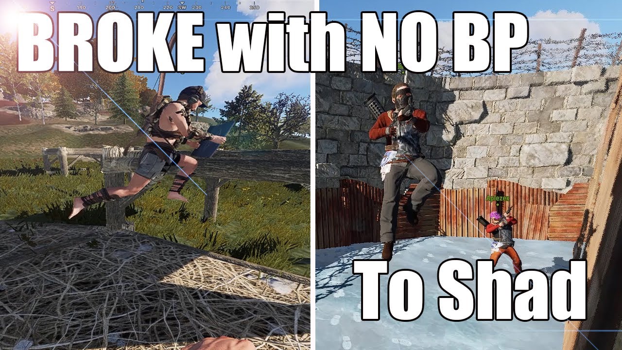 RUST EARLY GAME : Destroying Server With No Blooprints 1/2