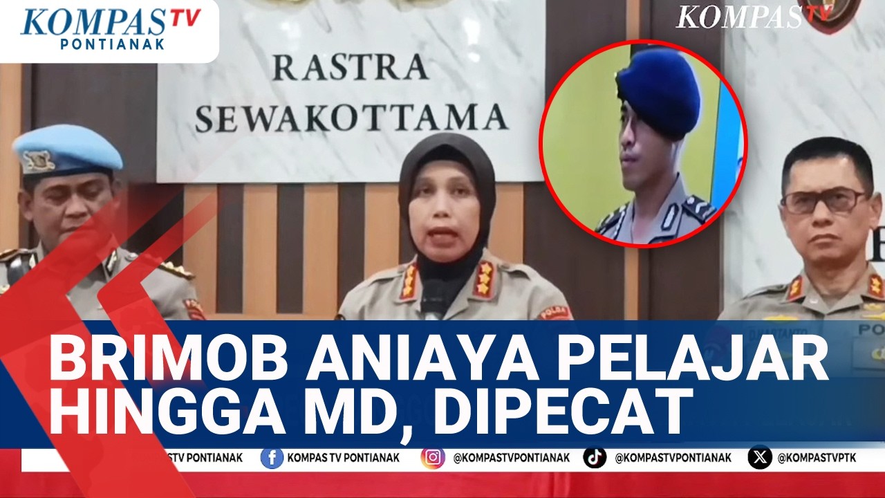 13 Jam Jalani Sidang Etik, Polri Pecat Anggota Brimob Penganiaya Pelajar Hingga MD