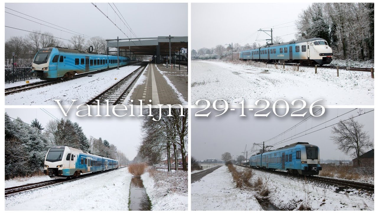 Valleilijn in de sneeuw, 29 januari 2026