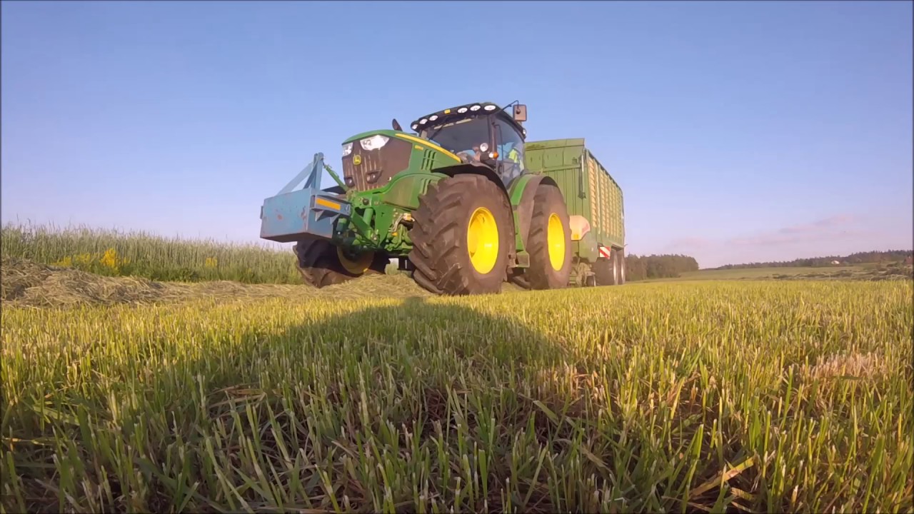 1.Schnitt#Teil1#John Deere 6195R//Krone ZX400 / Landtechnik-Team Oberpfalz