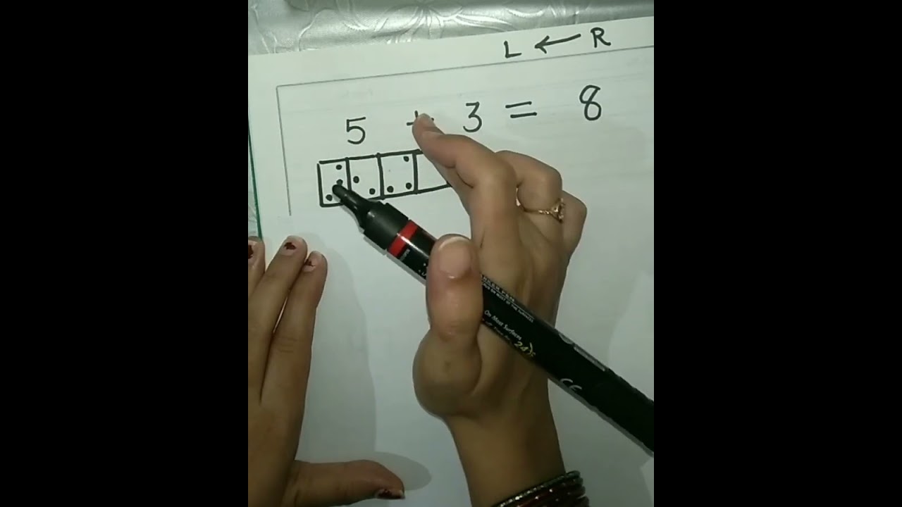 Addition  in Braille ➕➖❌➗ #Braillenmagicalmaths