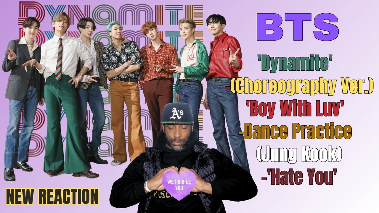 BTS 'Dynamite' Choreography |'Boy With Luv' Dance Practice | Jung Kook 'Hate You'| REACTION!