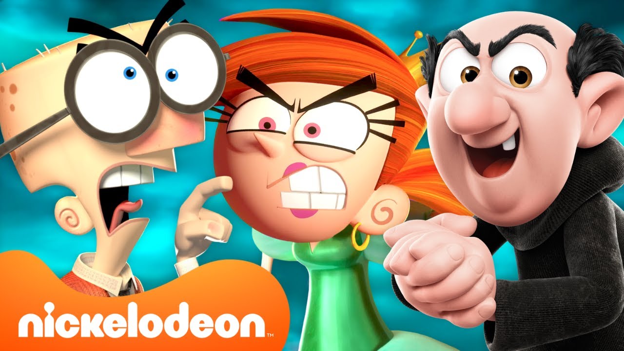 Villains Being Their Bad Selves for 60 Minutes Straight 😈 | Smurfs + Fairly OddParents | Nicktoons