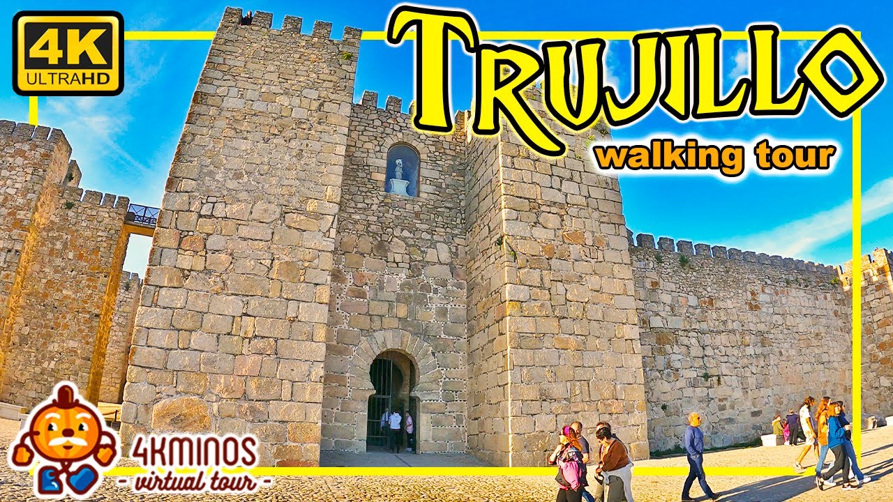 TRUJILLO (Cáceres) - 4K (Ultra HD) Walking Virtual Tour Spain (2022)