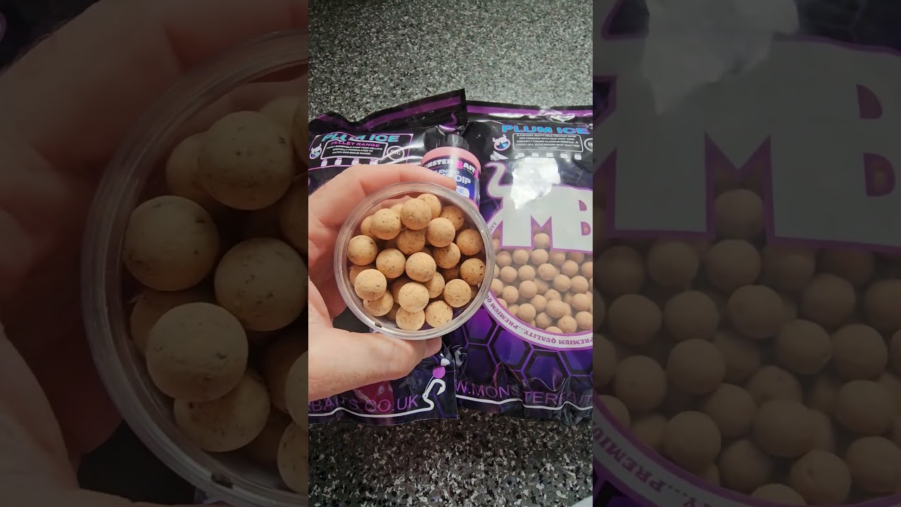 I just brought monster bait plum ice #monsterbait #carpfishing #fypシ  #boilies #fishing #uk #carp