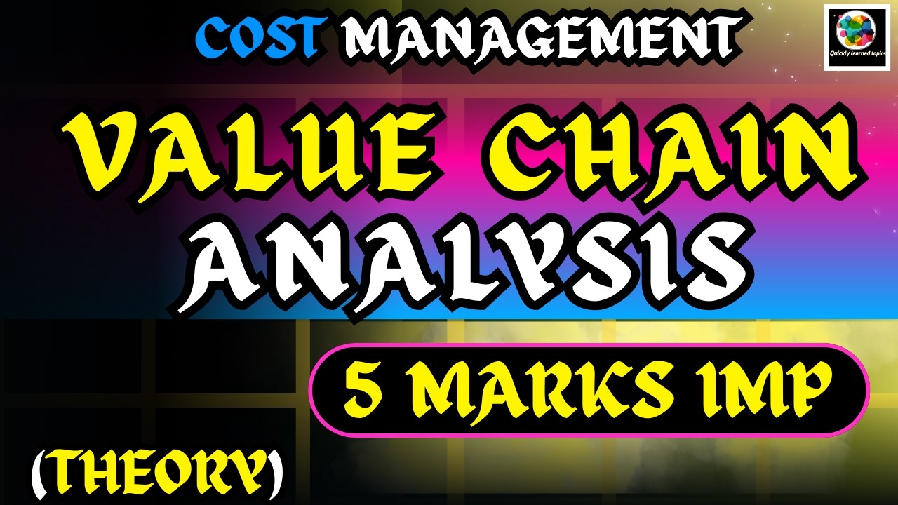 Value Chain Analysis Explained | Cost Management | Easy Language for B.Com Students