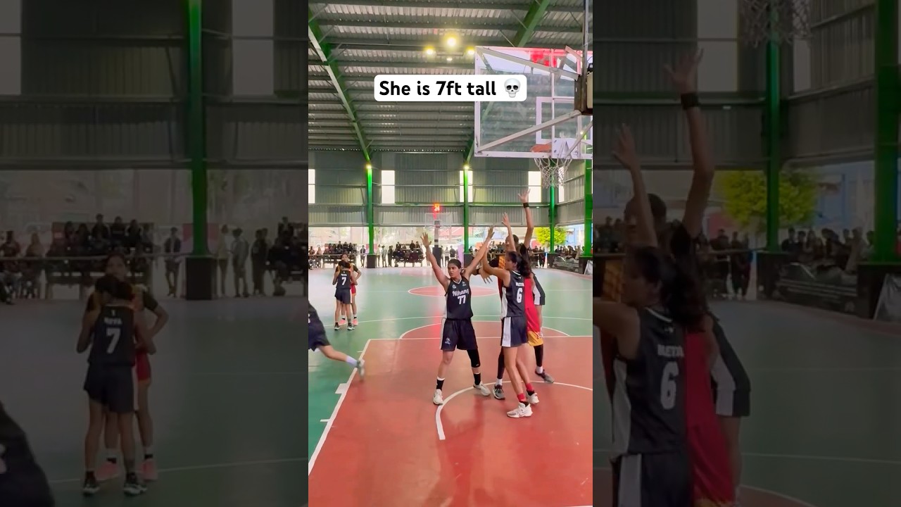 Poonam Chaturvedi the tallest Indian female basketball player in action 🙌🏽 #tall #nba #lebron