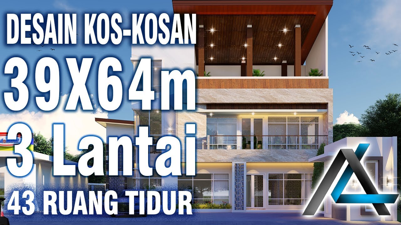 DESAIN KOS-KOSAN 39 x 64 meter I TUBAN – KOS-KOSAN MINIMALIS MODERN