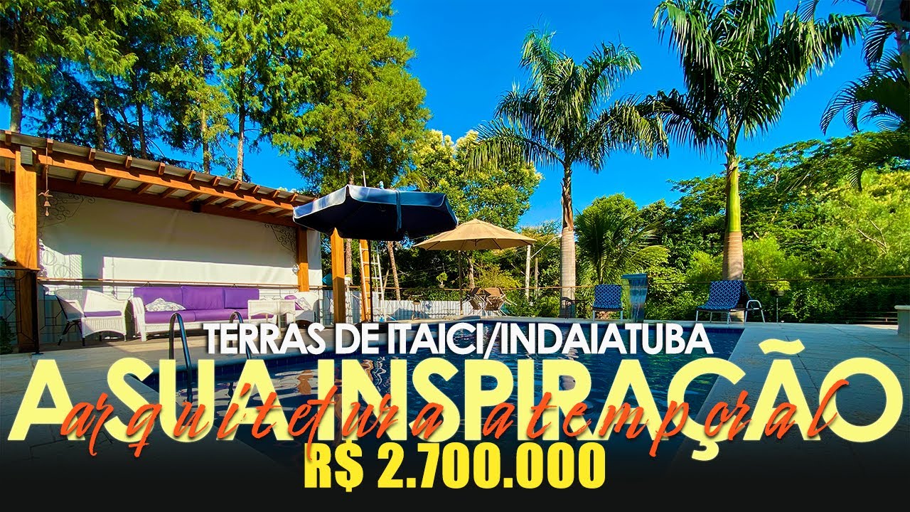 CHÁCARA PRIVATIVA E ELEGANTE NO TERRAS DE ITAICI | Indaiatuba, SP
