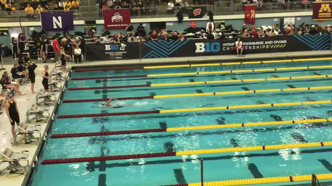 2026 B1G Championships - 500 Free Prelims (Heat 1)