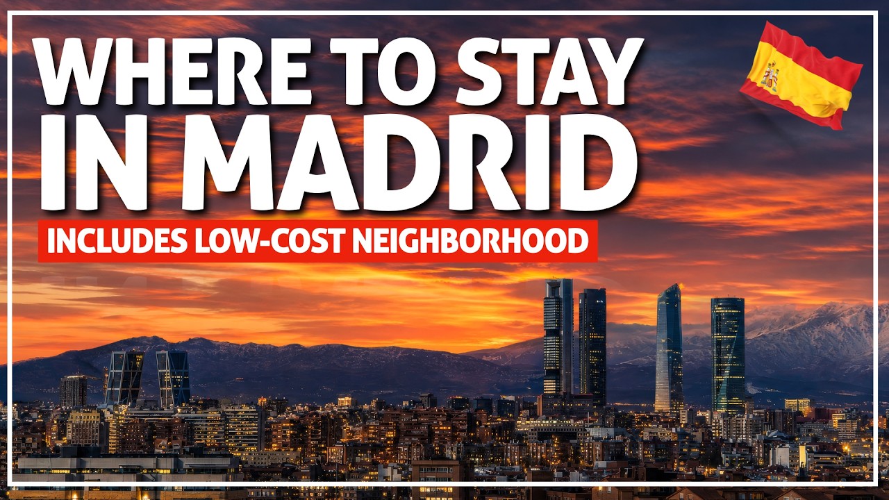 ✅ the top areas for your stay in MADRID in 2026 | including a low-cost region 🇪🇸 
