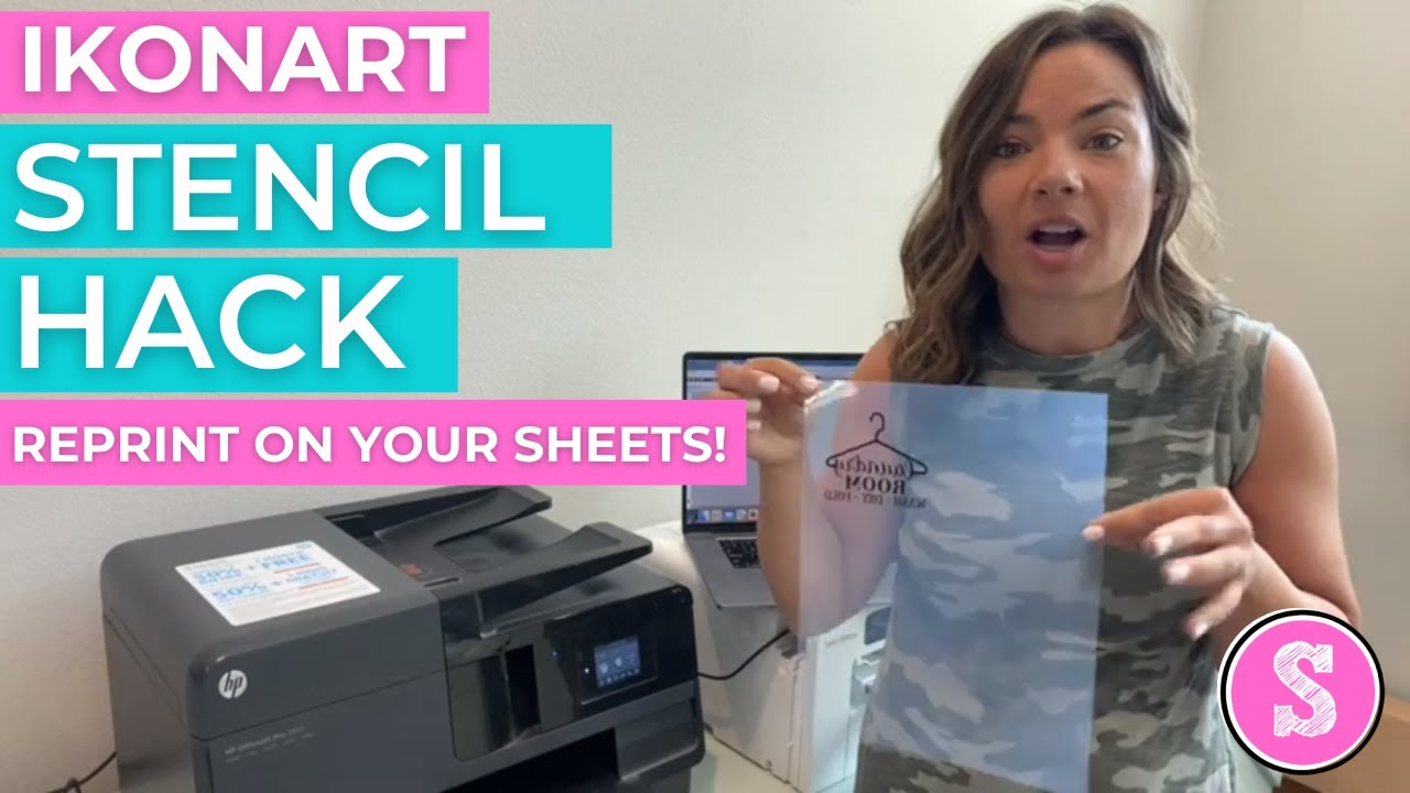 😍 Ikonart Stencil Making HACK: The Material Saving Trick You Didn't Think Of!