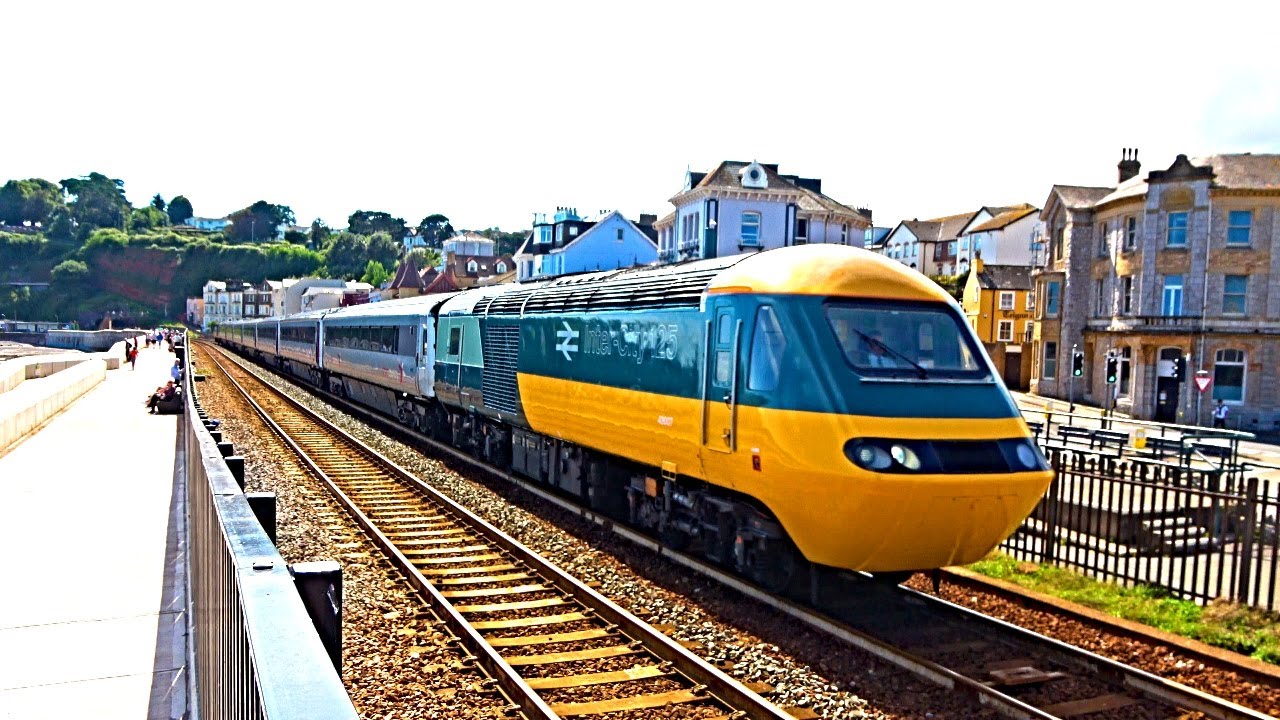 Trains at Dawlish Station & Seawall - 20/08/23