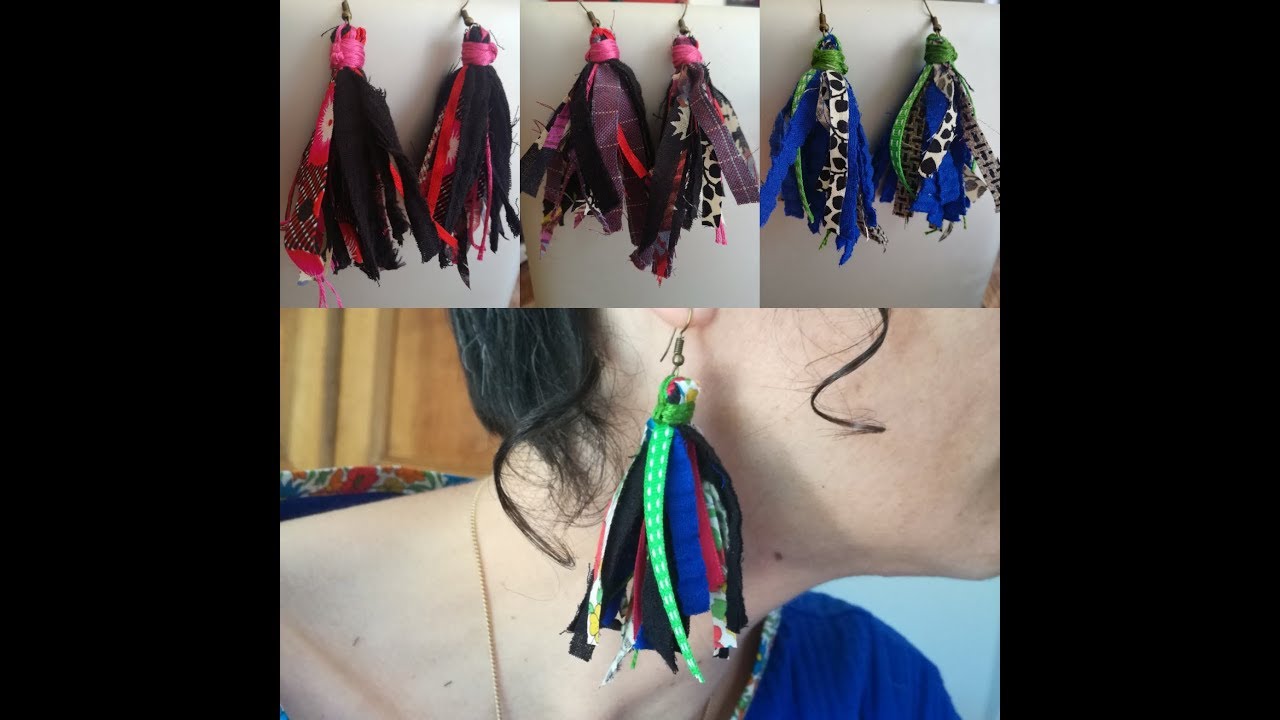 FABRIQUER DES BIJOUX EN TISSU ( AVEC DES CHUTES ) ! #1