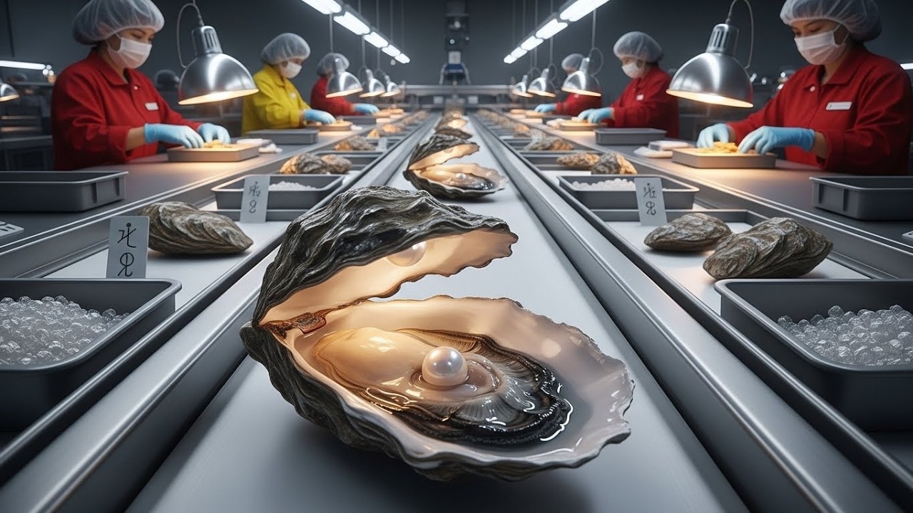 Inside a Pearl Farm | How Oysters Are Harvested for Luxury Jewelry (Full Process) How It's Made
