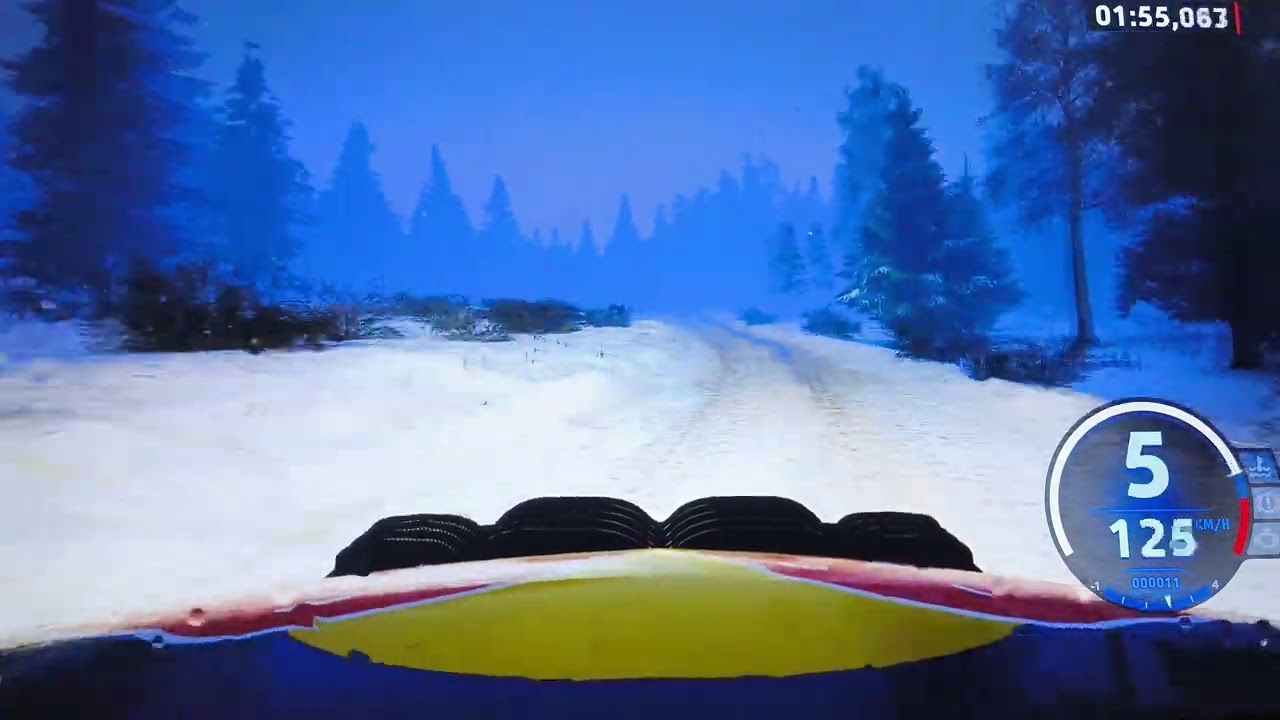 EA SPORTS WRC Rally Aslia Sweden Championship mode heavy snowfall dusk Citroen C4