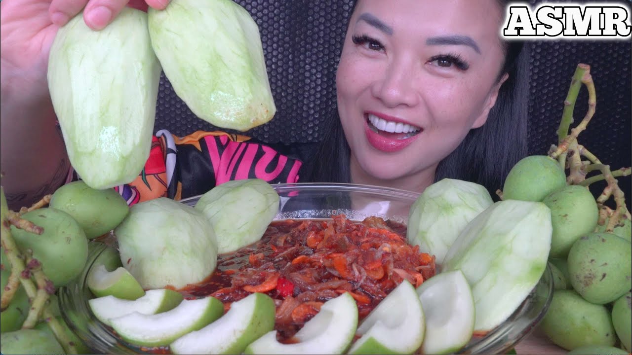 ASMR FAVOURITE SOUR MANGO SNACK (EATING SOUNDS) NO TALKING | SAS-ASMR
