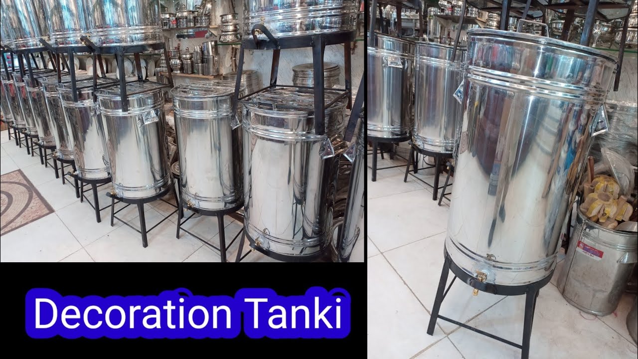 DECORATION WATER TANKI MT STEEL 100 LITER
