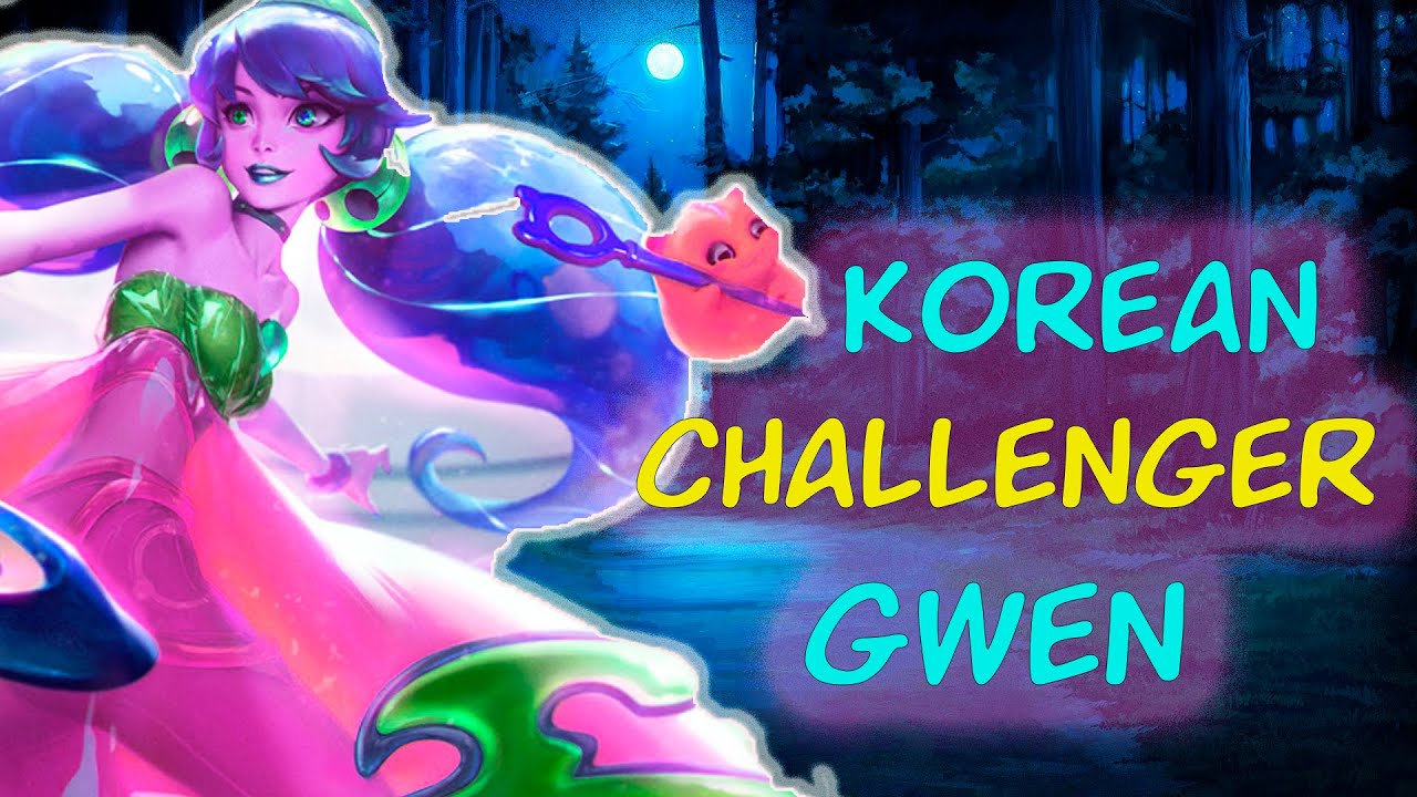 KOREAN CHALLENGER GWEN SMASH ENEMY TOP LANE (AND NERVES) | Gwen guide | Gwen gameplay | Gwen top