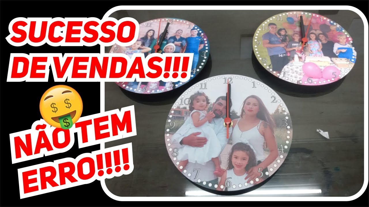 COMO FAZER RELÓGIO PERSONALIZADO - PASSO A PASSO