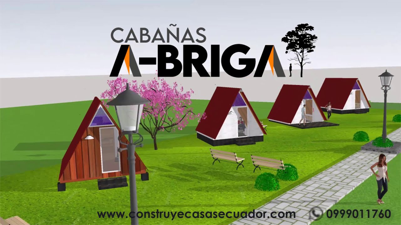 Cabañas Alpinas A-BRIGA dormitorio + baño en Ecuador