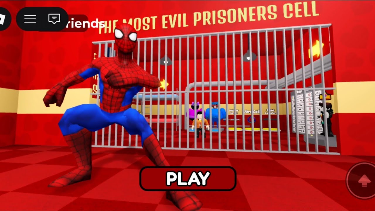 SPIDERMAN'S PRISON RUN (OBBY)#roblox #gaming #funny #escape #robloxescape ##spiderman #robloxedit 