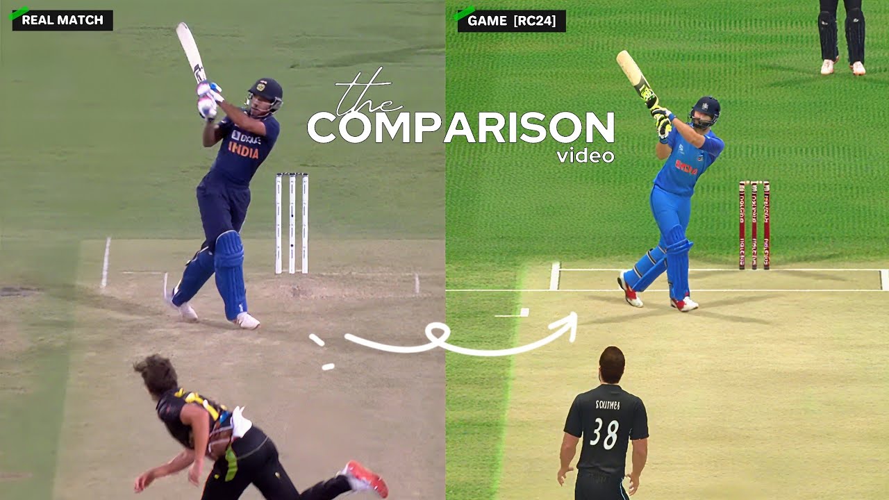 RC24 Shot Comparison Part 3  | 10+ shot | Player Name And  Direction With Shot No. | realcricket24