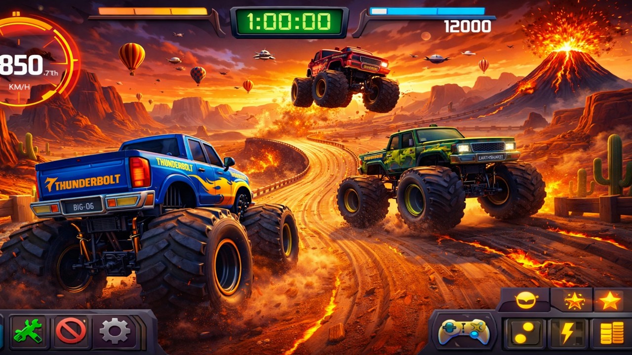 Monster Truck Mega Ramp Extreme Racing 2026 - Super Crazy Impossible GT Challenge - Android GamePlay