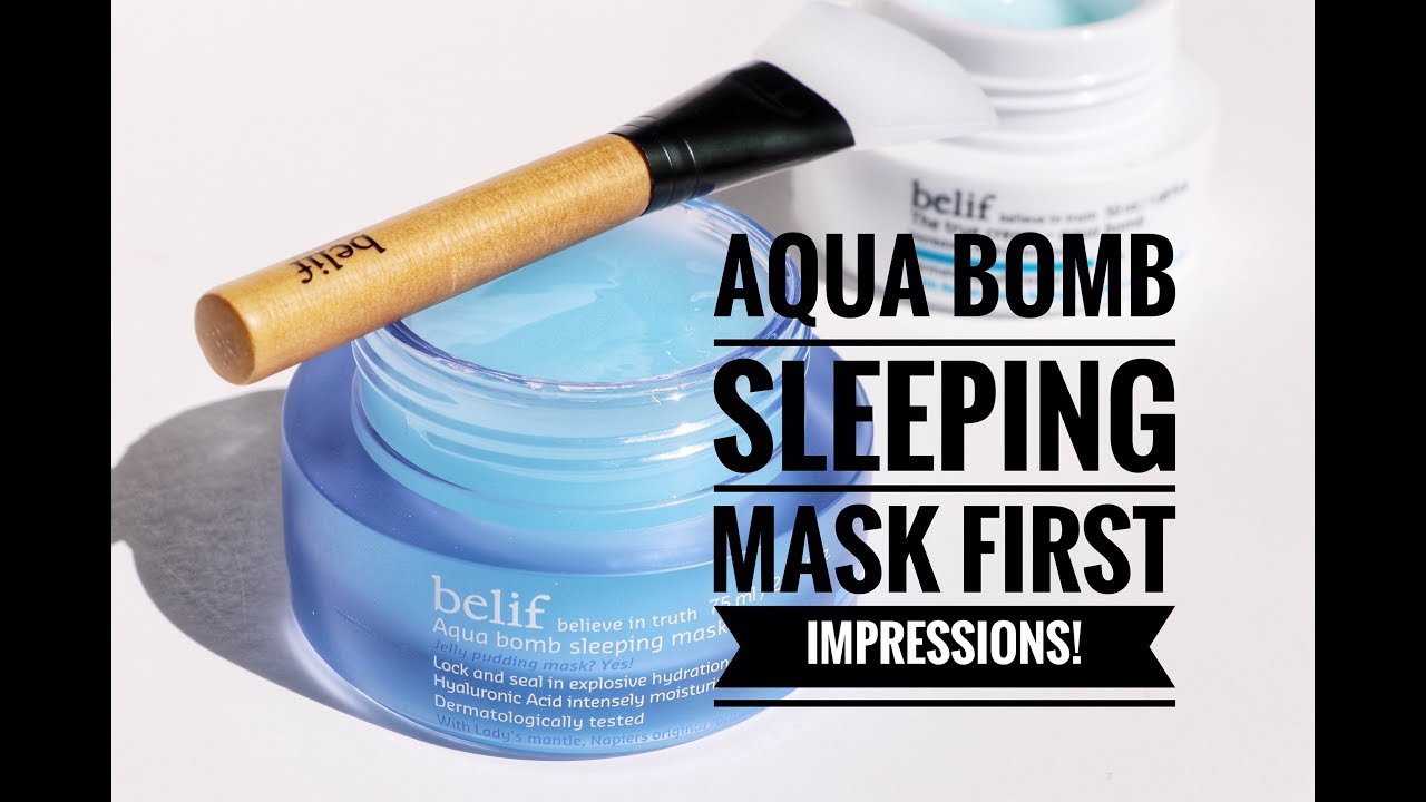 AQUA BOMB SLEEPING MASK (FIRST IMPRESSIONS) | Faith Marie Beauty