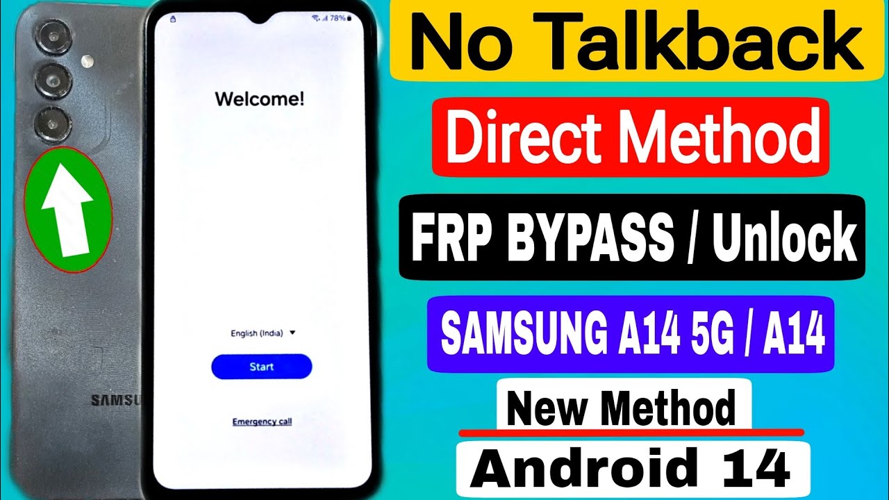 Samsung A14 5g frp bypass 2025 / Samsung a14 frp bypass android 14👉Samsung a14 Google account remove