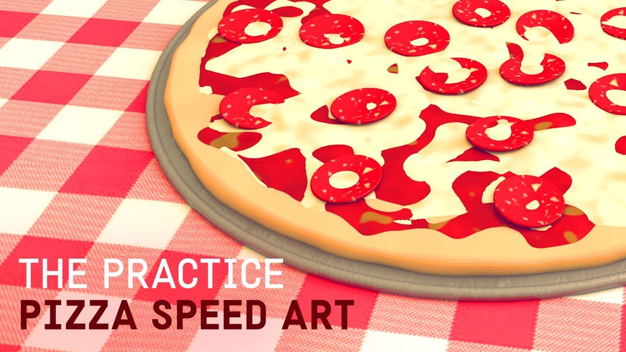 PROCEDURAL PIZZA SPEEDART IN CINEMA 4D // The Practice 115